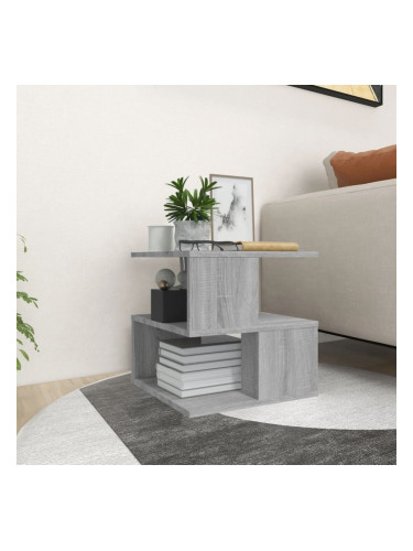 Sonata H Странична маса, cив сонома, 40x40x40 см, инженерно дърво