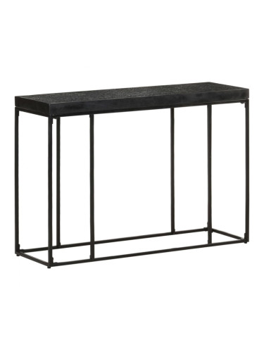 Sonata H Конзолна маса, черна, 110x35x76 см, масивна акация и манго