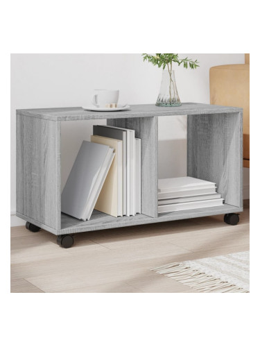 Sonata H Шкаф с колелца, сив сонома, 72x33x42,5 см, инженерно дърво