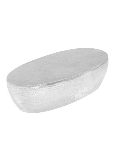 Sonata H Маса за кафе, кована, сребриста, 100x50x28 см, алуминий