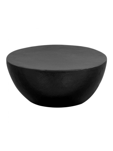 Sonata H Маса за кафе, кован алуминий, 70x30 см, черна