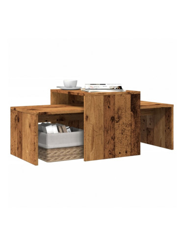 Sonata H Масичка за кафе, старо дърво, 100x48x40 см, инженерна дървесина