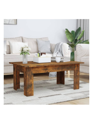 Sonata H Кафе маса, опушен дъб, 100x60x42 см, инженерно дърво