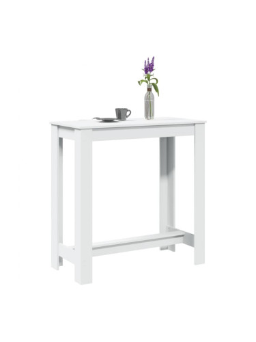 Sonata H Бар маса, бяла, 102x50x103,5 см, инженерно дърво