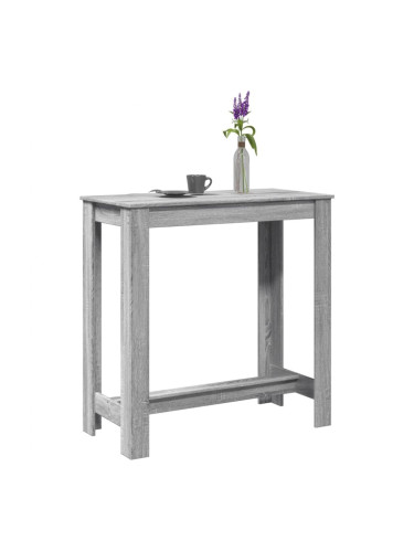 Sonata H Бар маса, сив сонома, 102x50x103,5 см, инженерно дърво