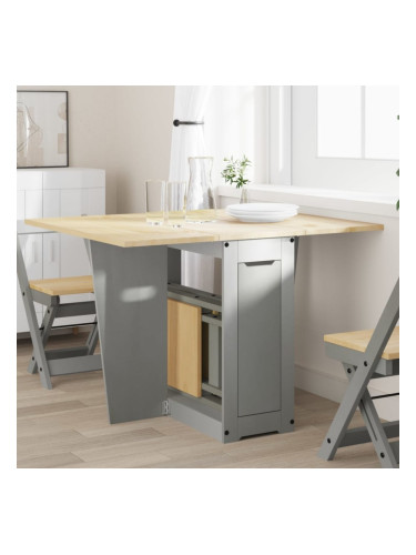 Sonata H Трапезна маса Corona тип пеперуда, сгъваема, сива, бор масив