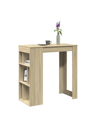 Sonata H Бар маса с рафтове дъб сонома 102x50x103,5 см инженерно дърво