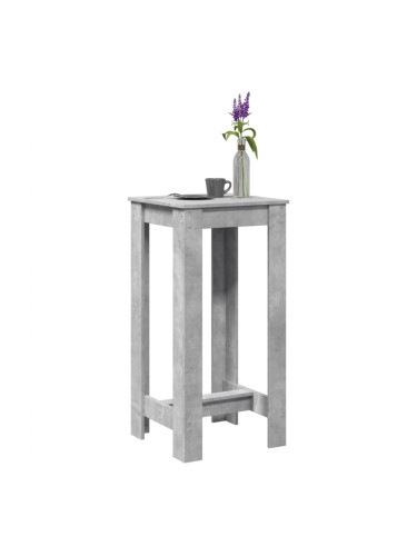 Sonata H Бар маса, бетонно сива, 51x50x103,5 см, инженерно дърво