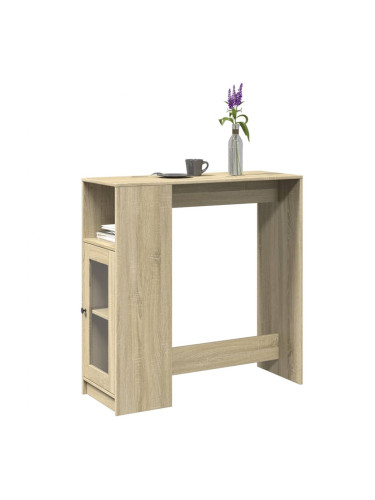 Sonata H Бар маса с рафтове дъб сонома 101x40x103,5 см инженерно дърво