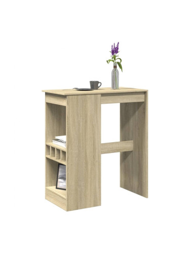 Sonata H Бар маса с рафтове дъб сонома 90x47,5x103,5 см инженерно дърво