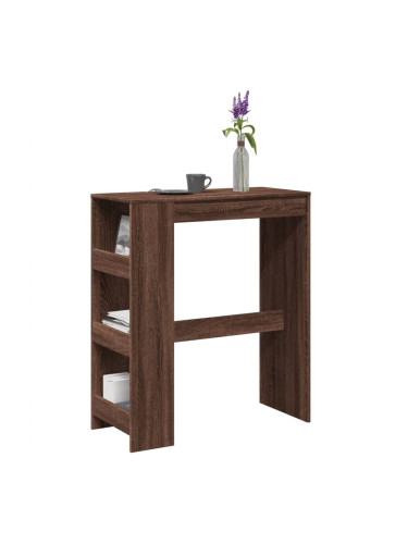 Sonata H Бар маса с рафтове, кафяв дъб, 90x40x103,5 см, инженерно дърво