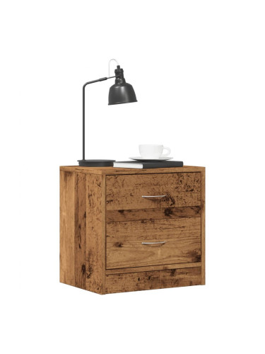 Sonata H Нощни шкафчета, 2 бр, старо дърво, 40x30x40 см, инженерно дърво