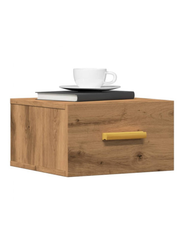 Sonata H Нощно шкафче за стенен монтаж, дъб артизан, 35x35x20 см