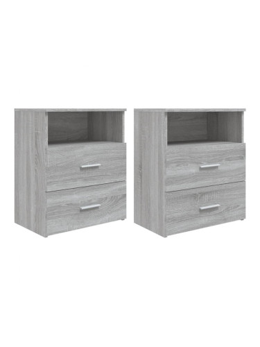 Sonata H Нощни шкафчета, 2 бр, cив сонома, 50x32x60 см