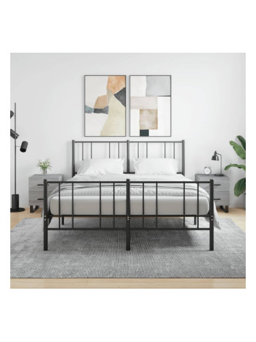 Sonata H Нощни шкафчета 2 бр сив сонома 40x35x47,5 см инженерно дърво