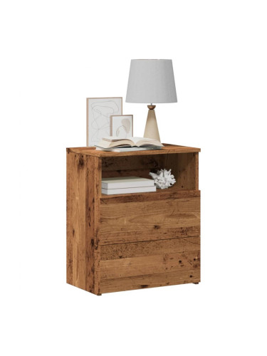 Sonata H Нощни шкафчета, 2 бр, старо дърво, 50x32x60 см, инженерно дърво