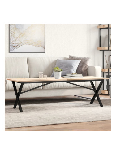 Sonata H Крака за кафе маса, X-рамка, 140x30x43 см, чугун