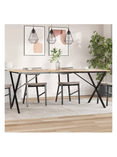 Sonata H Крака за трапезна маса, X-рамка, 160x80x73 см, чугун