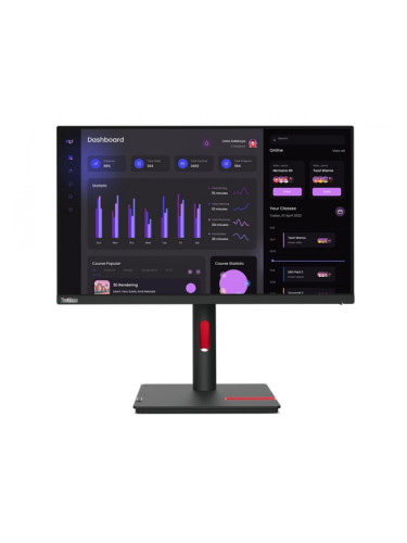 Монитор Lenovo ThinkVision T24i-30 23.8", IPS, AG, 4 ms, 250 cd/m2, 1000:1, 1920x1080, 60Hz, Tilt, Swivel, Pivot, Height Adjust Stand, HDMI, DP, VGA, 5 x USB