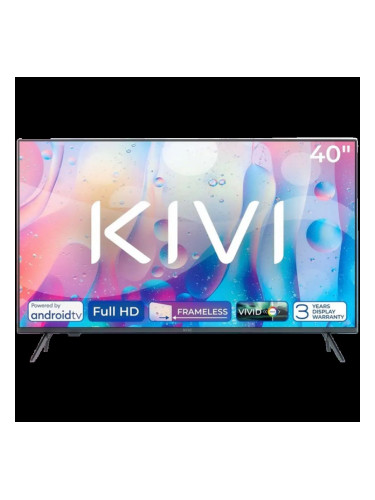 40", HD, Android TV 11, Black, 1920x1080, 60 Hz, AV1, Sound 2x8W, 37 kWh/1000h, Energy E, WiFi5G, BT5.1, 3xHDMI, 2xUSB, Blue Remote, 24 months