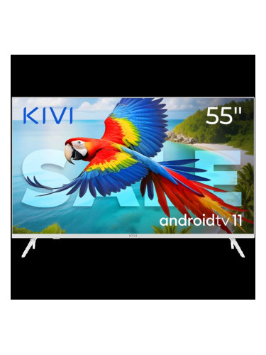 55', UHD, Android TV 11, White, 3840x2160, 60 Hz, Sound 2x12W, 83 kWh/1000h , BT5.1, HDMI ports 4, 24 months