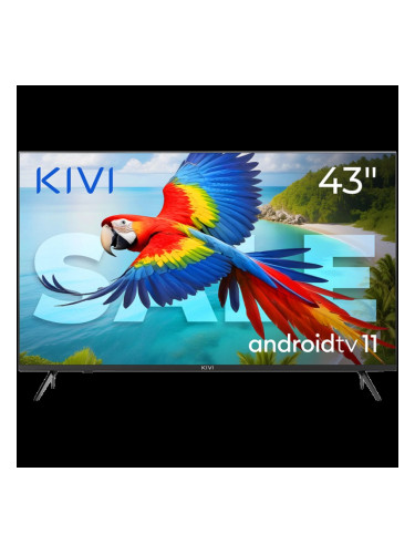 43', UHD, Android TV 11, Black, 3840x2160, 60 Hz, Sound 2x12W, 53 kWh/1000h , BT5.1, HDMI ports 4, 24 months