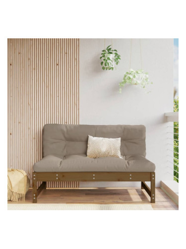 Sonata H Среден диван, меденокафяв, 120x80 см, борово дърво масив