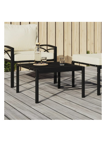 Sonata H Градинска маса за кафе, черна, 60x60x35 cм, стомана