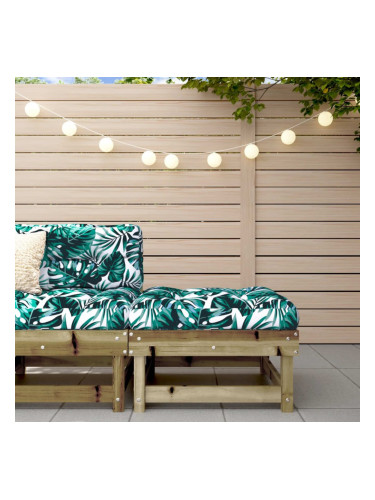 Sonata H Градинска табуретка с възглавница, импрегнирано борово дърво