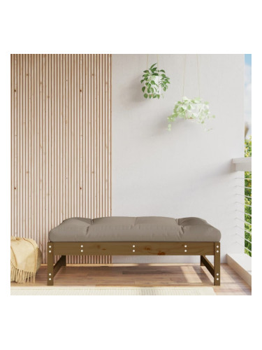 Sonata H Градинска табуретка, меденокафява, 120x80 см, бор масив