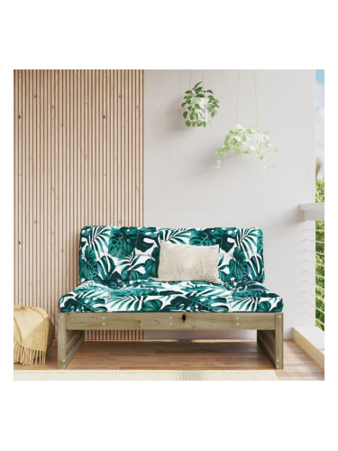 Sonata H Градински среден диван, 120x80 см, импрегниран бор
