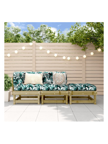 Sonata H Градински лаундж комплект, 3 части, импрегниран бор
