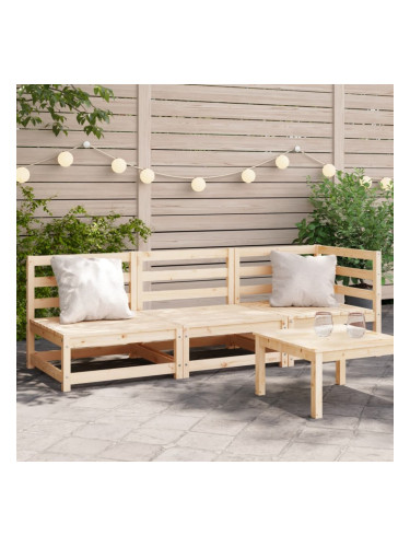 Sonata H Градински диван, 3-местен, борово дърво масив