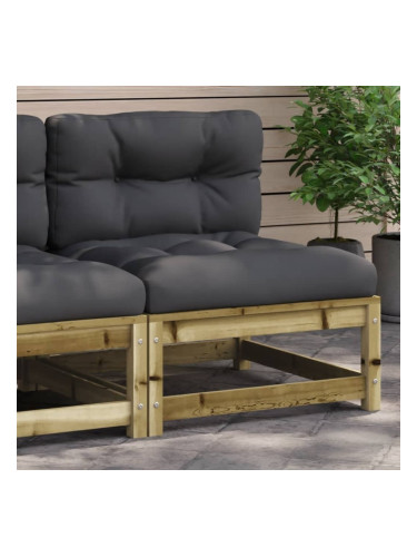 Sonata H Градинско кресло без подлакътници с възглавници импрегниран бор