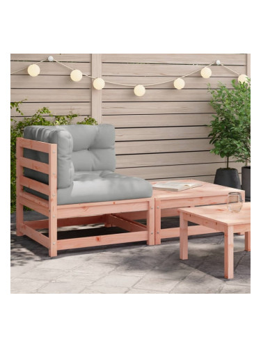 Sonata H Градински ъглов диван с възглавници и табуретка за крака