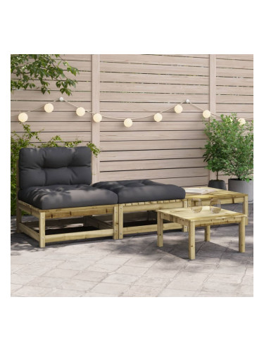 Sonata H Градинско кресло без подлакътници, с възглавници и табуретки