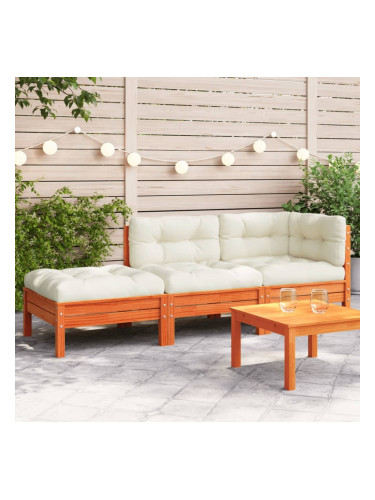 Sonata H Градински диван с възглавници и табуретка, 2-местен