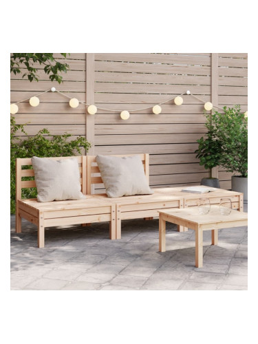 Sonata H Градински диван, 3-местен, борово дърво масив