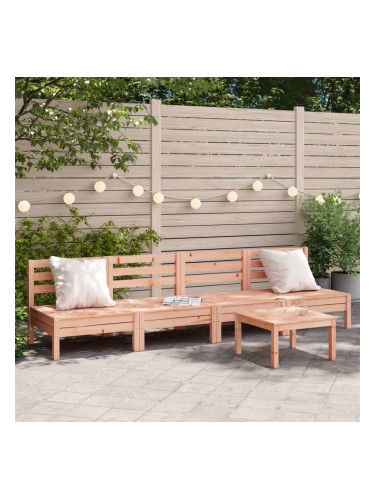 Sonata H Градински кресла без подлакътници, 4 бр, дугласко дърво масив