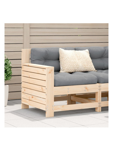 Sonata H Градинско кресло с подлакътник с възглавница борово дърво масив