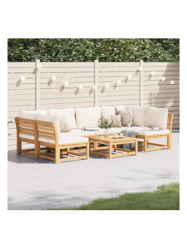 Sonata H Градински лаундж комплект, 7 части, с възглавници, акация масив