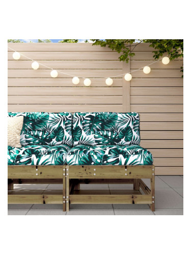 Sonata H Среден диван с възглавници, импрегнирано борово дърво