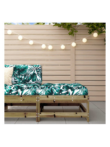 Sonata H Градинска табуретка с възглавница, импрегнирано борово дърво