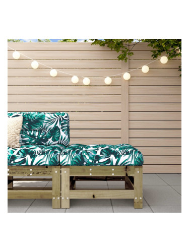 Sonata H Градинска табуретка с възглавница, импрегнирано борово дърво