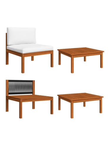 Sonata H Градински комплект с възглавници, 2 части, акациево дърво масив