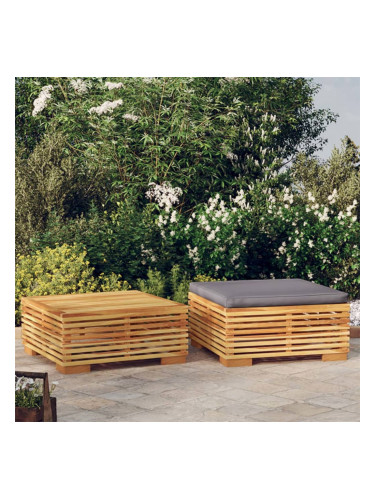 Sonata H Градински лаундж комплект от 2 части тиково дърво масив