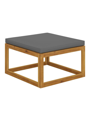 Sonata H Табуретка, тъмносива възглавница, акациево дърво масив