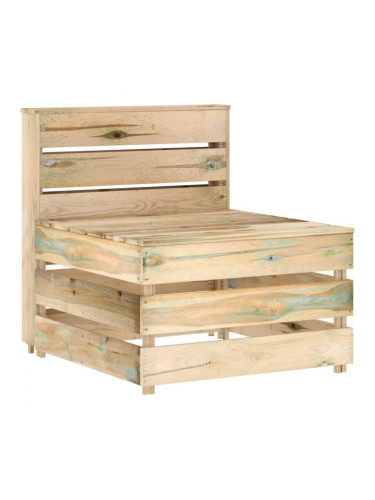 Sonata H Градински палетен среден диван, импрегнирано борово дърво