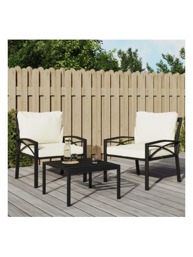 Sonata H Градински столове с пясъчни възглавници 2 бр 68x76x79см стомана