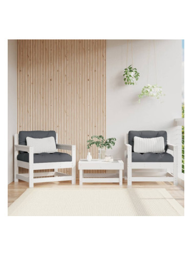 Sonata H Градински столове, 2 бр, бели, борово дърво масив